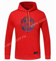 2020-2021 Manchester United Red Thailand Tracksuit Top With Hat-CS