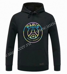 2020-2021 Paris SG Black Thailand Tracksuit Top With Hat-CS