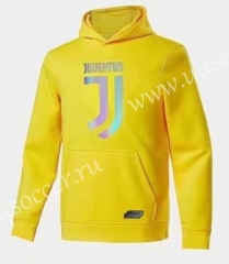 2020-2021 Juventus Yellow Thailand Tracksuit Top With Hat-CS