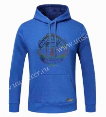 2020-2021 Manchester United Blue Thailand Tracksuit Top With Hat-CS