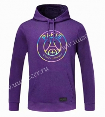 2020-2021 Paris SG Purple Thailand Tracksuit Top With Hat-CS
