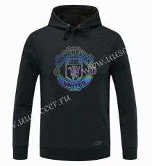 2020-2021 Manchester United Black Thailand Tracksuit Top With Hat-CS