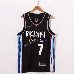 2020-2021 City Version NBA Brooklyn Nets Black #7 Jersey