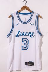 2020-2021 City Version Lakers NBA White #23 Jersey