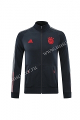 2020-2021 Bayern München Black With WebbingSoccer Jacket Top-LH