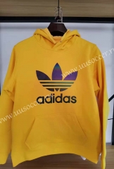 2020-2021 Addi Yellow Thailand Soccer Tracksuit With Hat-12