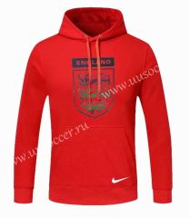 2020-2021 England Red Thailand Soccer Tracksuit Top With Hat