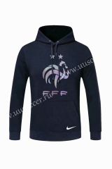 2020-2021 France Black Thailand Soccer Tracksuit Top With Hat
