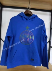 2020-2021 Inter Milan Blue Thailand Soccer Tracksuit Top With Hat