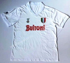 87-88 Retro Version Napoli Away White Thailand Soccer Jersey AAA-912