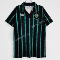 1992-93 Retro Version Celtic Away Black & Green Thailand Soccer Jersey AAA-C1046