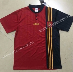 1996 Retro version Spain Home Red Thailand Soccer Jersey AAA-HR