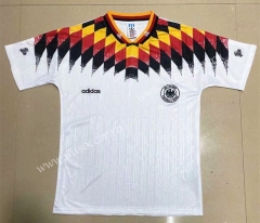 1994 Retro Version Germany Home White Thailand Soccer Jersey-908