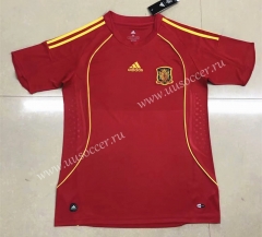 2008 Retro European Cup Spain Home Red Thailand Soccer Jersey AAA-HR