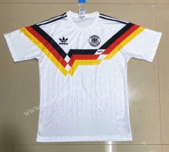 1990 Retro Version Germany Home White Thailand Soccer Jersey-908