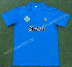 80-90 Retro Version Napoli Home Blue Thailand Soccer Jersey AAA-503