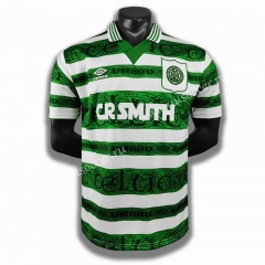 95-97 Retro Version Celtic Home White & Green Thailand Soccer Jersey AAA-C1046