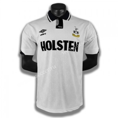 1990 Retro Version Tottenham Hotspur Home White Thailand Soccer Jersey AAA-C1046