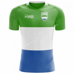 Gai Nian Version 2020-2021 Sierr(a) Leone White & Green Rugby Shirts