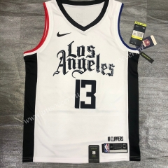 2020-2021 City Version NBA Los Angeles Clippers White #13 Jersey-311