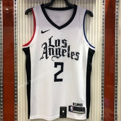 2020-2021 City Version NBA Los Angeles Clippers White #2 Jersey-311