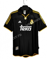 1999-01 Retro Version Real Madrid Away Black Thailand Soccer Jersey AAA-C1046