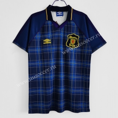 1994-1996 Retro Version Scotland Home Blue & Black Thailand Soccer Jersey AAA-C1046