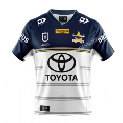 2020/2021 Cowboy Away White & Blue Thailand Rugby Shirt