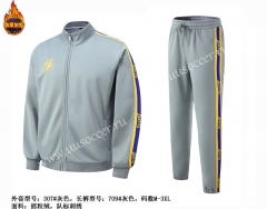 NBA Los Angeles Lakers Gray Jacket Uniform-SJ