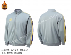 NBA Los Angeles Lakers Gray Jacket Top-SJ