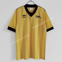 1983-86 Retro Version Arsenal Away Yellow Thailand Soccer Jersey AAA-C1046