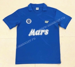88-89 Retro Version Napoli Home Blue Thailand Soccer Jersey AAA-HR