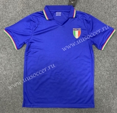 1982 Retro Version Italy Home Blue Thailand Soccer Jersey AAA-GB