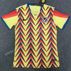 2020-2021 Club America 2nd Red & Yellow Thailand Soccer Jersey AAA-GB