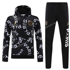 2020-2021 Paris SG White & Black Thailand Soccer Tracksuit Uniform With Hat-418