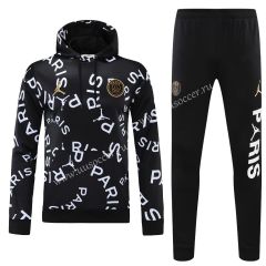 2020-2021 Paris SG White & Black Thailand Soccer Tracksuit Uniform With Hat-418