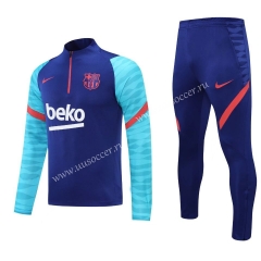2020-2021 Barcelona CaiBlue Thailand Tracksuit Uniform-418