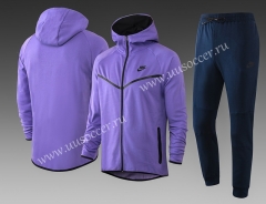 2020-2021 Nike Purple With Hat Soccer Jacket Uniform-815