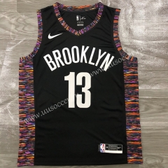 2020-2021 City Version NBA Brooklyn Nets Black #13 Jersey-311