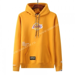 NBA Los Angeles Lakers YellowTracksuit Top With Hat-LH