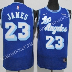 2021 Latin version Lakers NBA Blue #23 Jersey