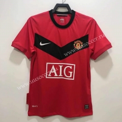 2010 Retro Version Manchester United Home Red Thailand Soccer Jersey AAA-811