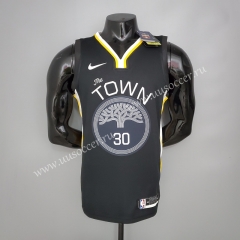 2019 NBA Golden State Warriors Black #30 Jersey-311