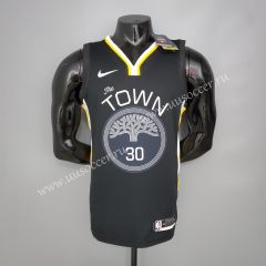 2019 NBA Golden State Warriors Black #30 Jersey-311