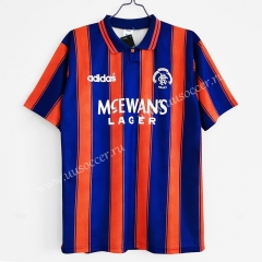 1993-1994 Retro Version Rangers Red & Blue Thailand Soccer Jersey AAA-C1046