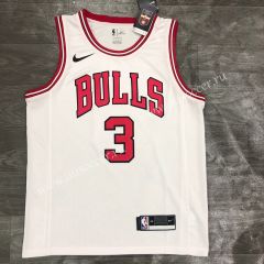 NBA Chicago Bull White #3 Jersey-311