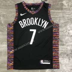 2020-2021 City Version NBA Brooklyn Nets Black #7 Jersey-311