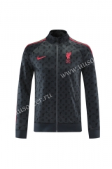 2020-2021 Fashion Version Liverpool Gray Thailand Soccer Jacket With Hat-LH