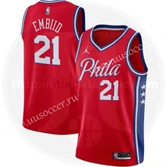 Jordan Topic 2020-2021 NBA Philadelphia 76ers Red #21 Jersey-311