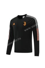 2020-2021 Juventus FC Black Round Collar Thailand Soccer Tracksuit Top-LH
